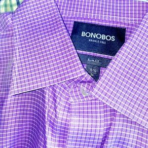 SLIM FIT - WRINKLE-FREE - BONOBOS CASUAL DRESS SHIRT